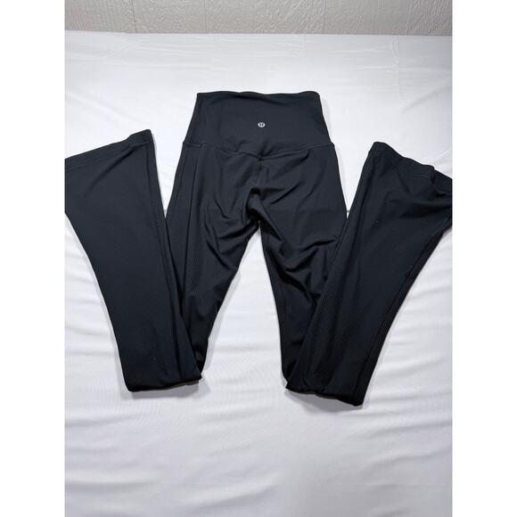 Lululemon Align™ High-Rise Ribbed Mini-Flare Pant - Black (Size 0) - Picture 7 of 7